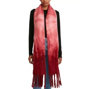 Steve Madden NWT Tie Dyed Scarf Fringe Tassel Super Soft Scarf Terracotta OS New